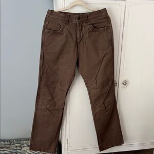 Eddie Bauer Men's Dark Brown Chinos